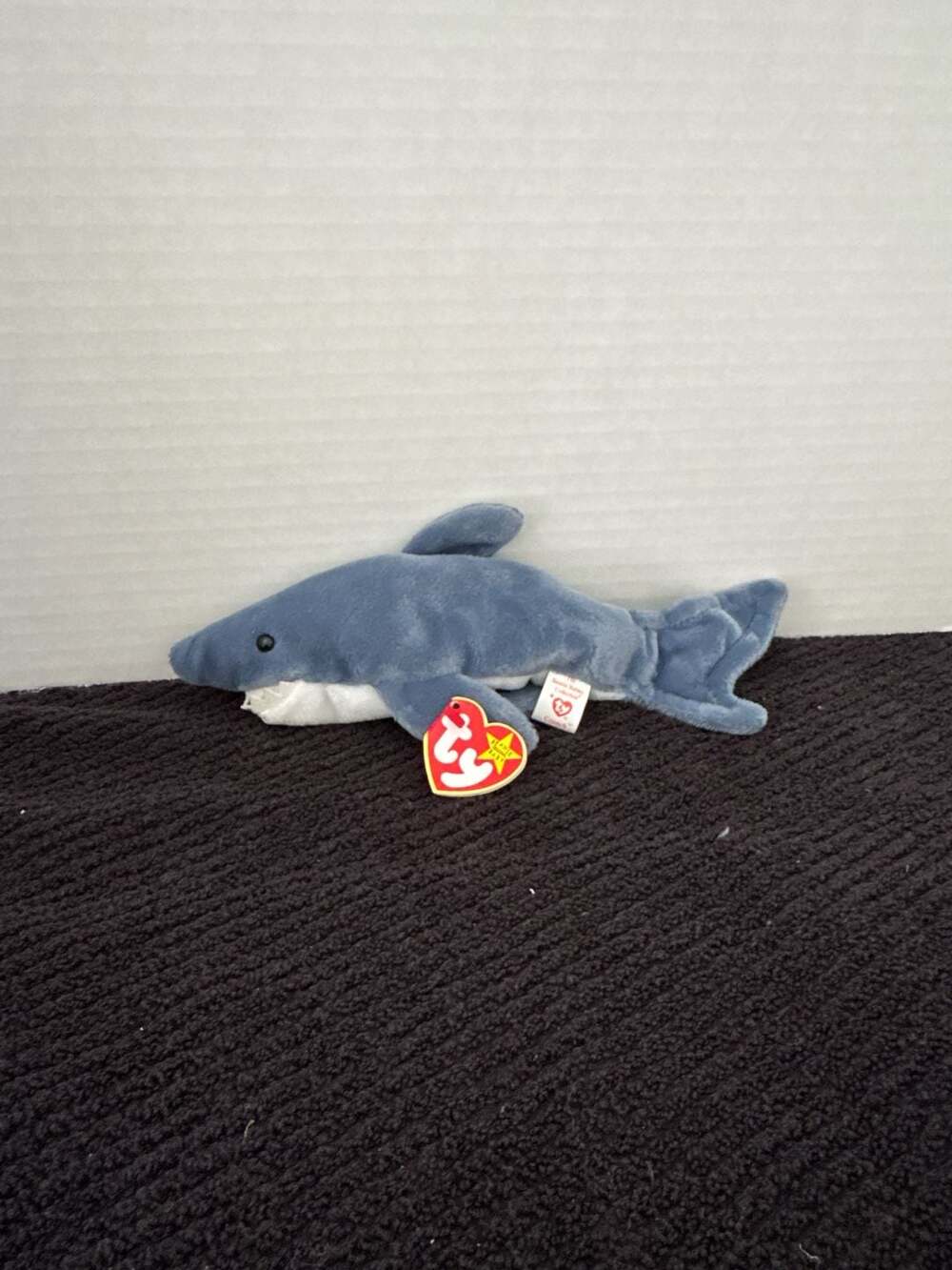 Ty Beanie Babies Crunch the Shark 1996 Plush with Tags